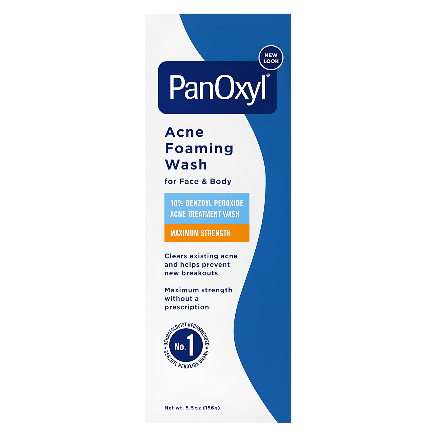PanOxyl ®️ Acne Foaming Wash 10% Benzoyl Peroxide Maximum Strength • Acne Schuimende Wasgel Tegen Acne & Verdere Uitbraak Van Acne • 156 gr