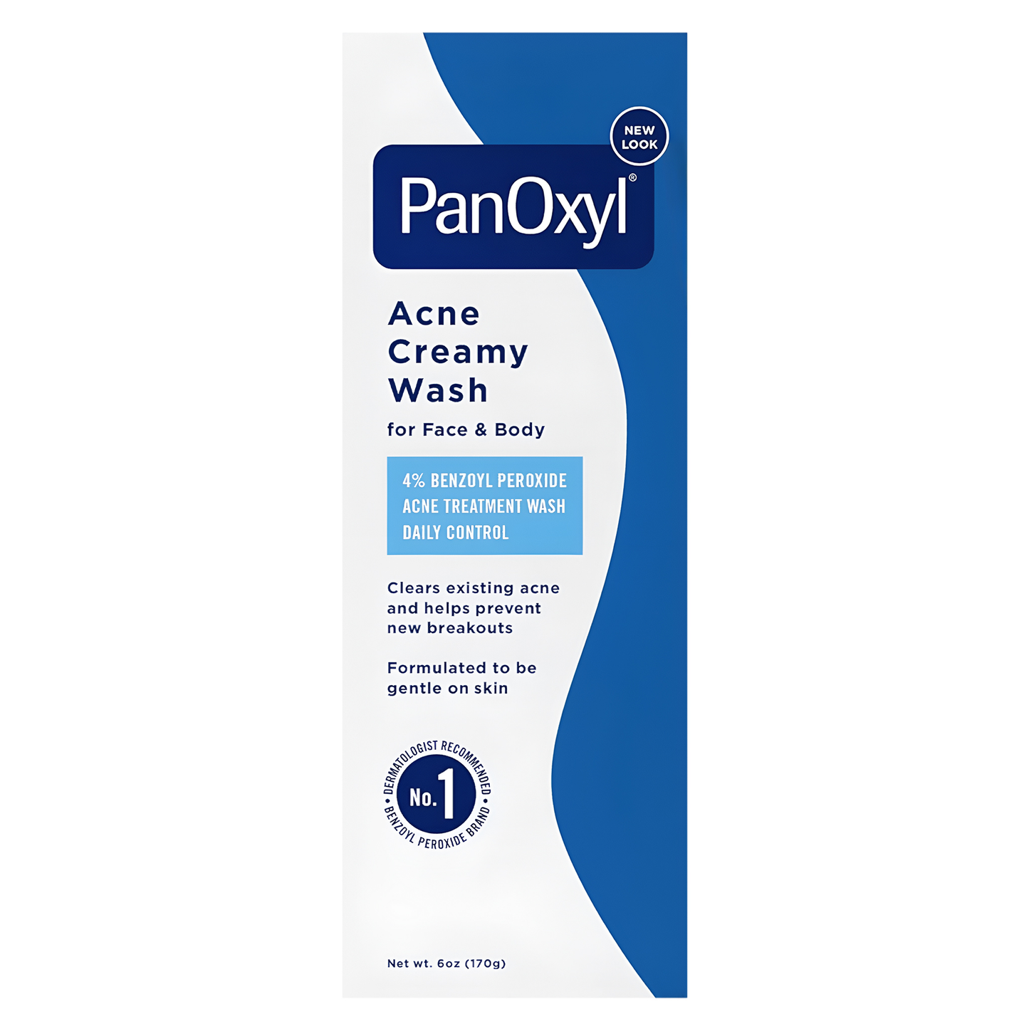 PanOxyl ®️ Acne Creamy Wash 4% Benzoyl Peroxide Daily Control • Acne Crèmerige Wasgel Tegen Acne & Verdere Uitbraak Van Acne • 170 gr