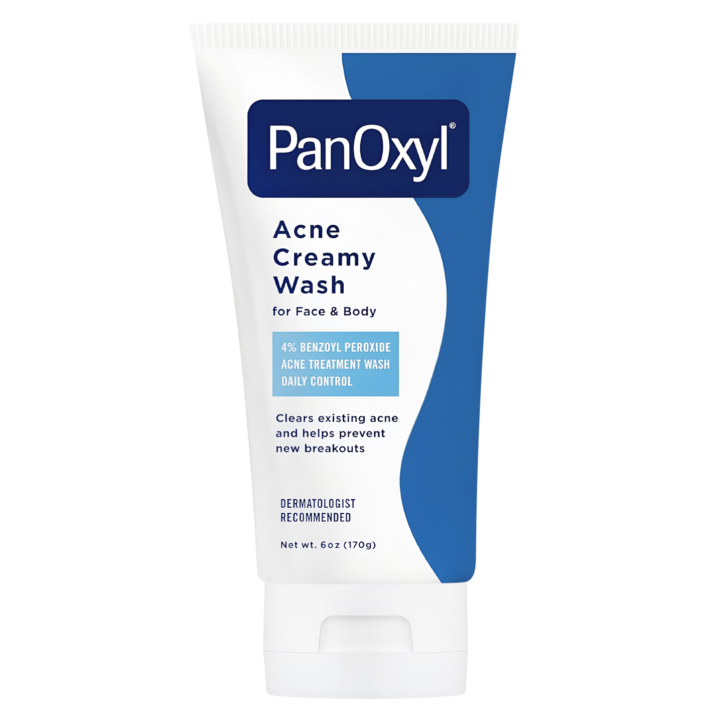 PanOxyl ®️ Acne Creamy Wash 4% Benzoyl Peroxide Daily Control • Acne Crèmerige Wasgel Tegen Acne & Verdere Uitbraak Van Acne • 170 gr
