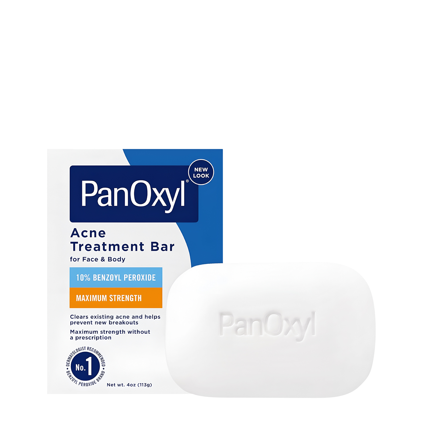PanOxyl ®️ Acne Treatment Bar 10% Benzoyl Peroxide Maximum Strength • Acne Behandelzeep Tegen Acne & Verdere Uitbraak Van Acne • 113 gr