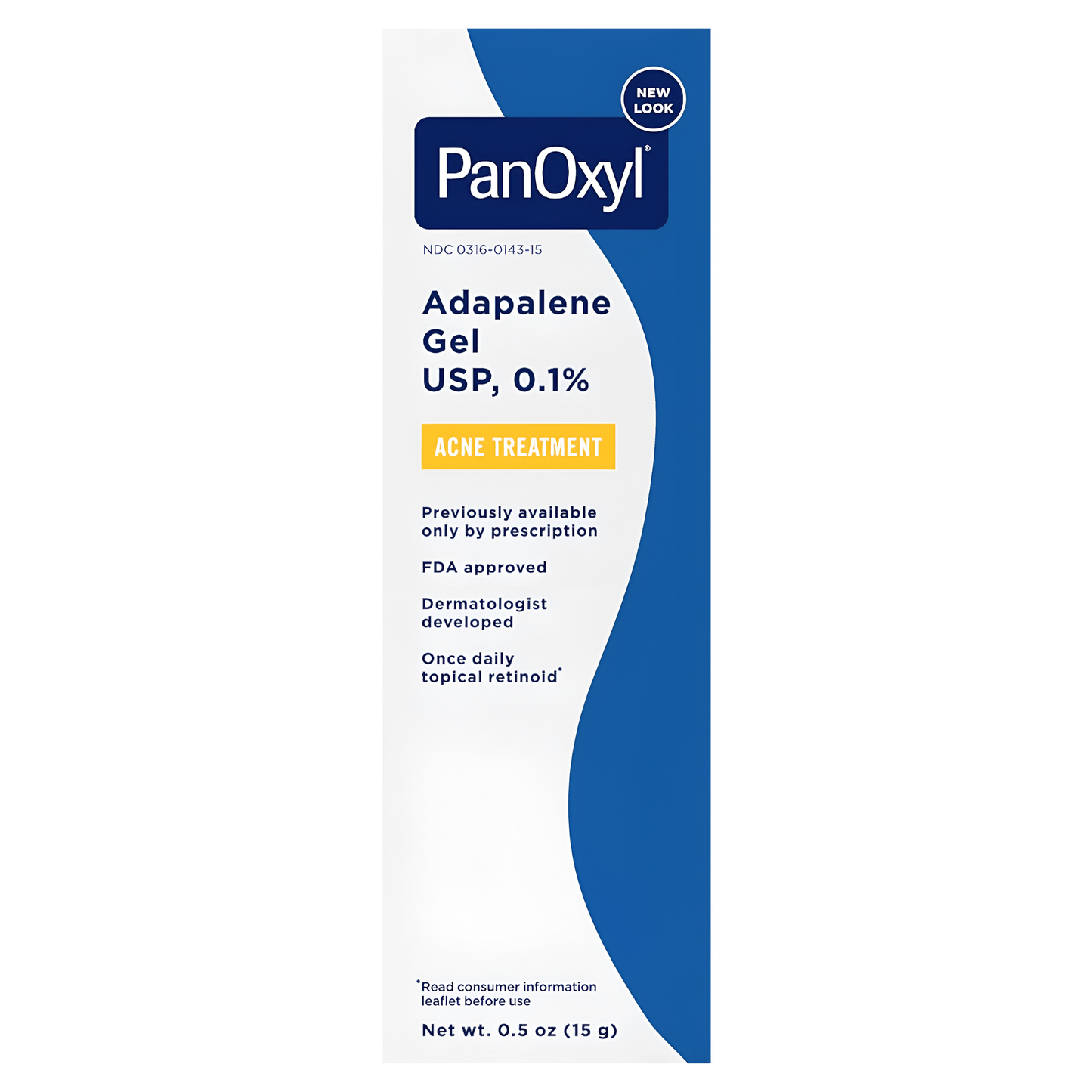 PanOxyl ®️ Adapalene Gel USP, 0,1% Acne Treatment • Acne Zalf Tegen Acne & Verdere Uitbraak Van Acne • 15 gr