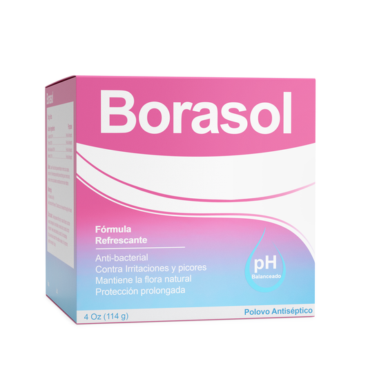 Borasol ®️ Antispectic Powder • Antiseptische Poeder Tegen Infectie Voor Kleine Snijwonden, Schrammen, Brandwonden & Vaginale Hygiëne • 1x114gr