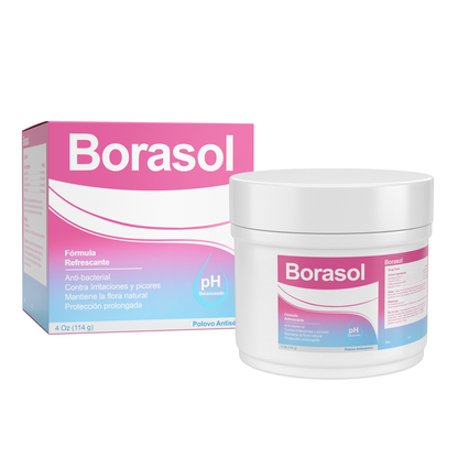 Borasol ®️ Antispectic Powder • Antiseptische Poeder Tegen Infectie Voor Kleine Snijwonden, Schrammen, Brandwonden & Vaginale Hygiëne • 1x114gr