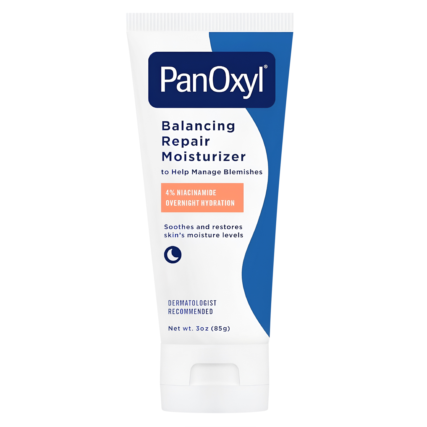 PanOxyl ®️ Balancing Repair Moisturizer 4% Niacinamide Overnight Hydration • Hydraterende Moisturizer Voor Droge Tot Acne Gevoelige Huidtypen • 1x85gr