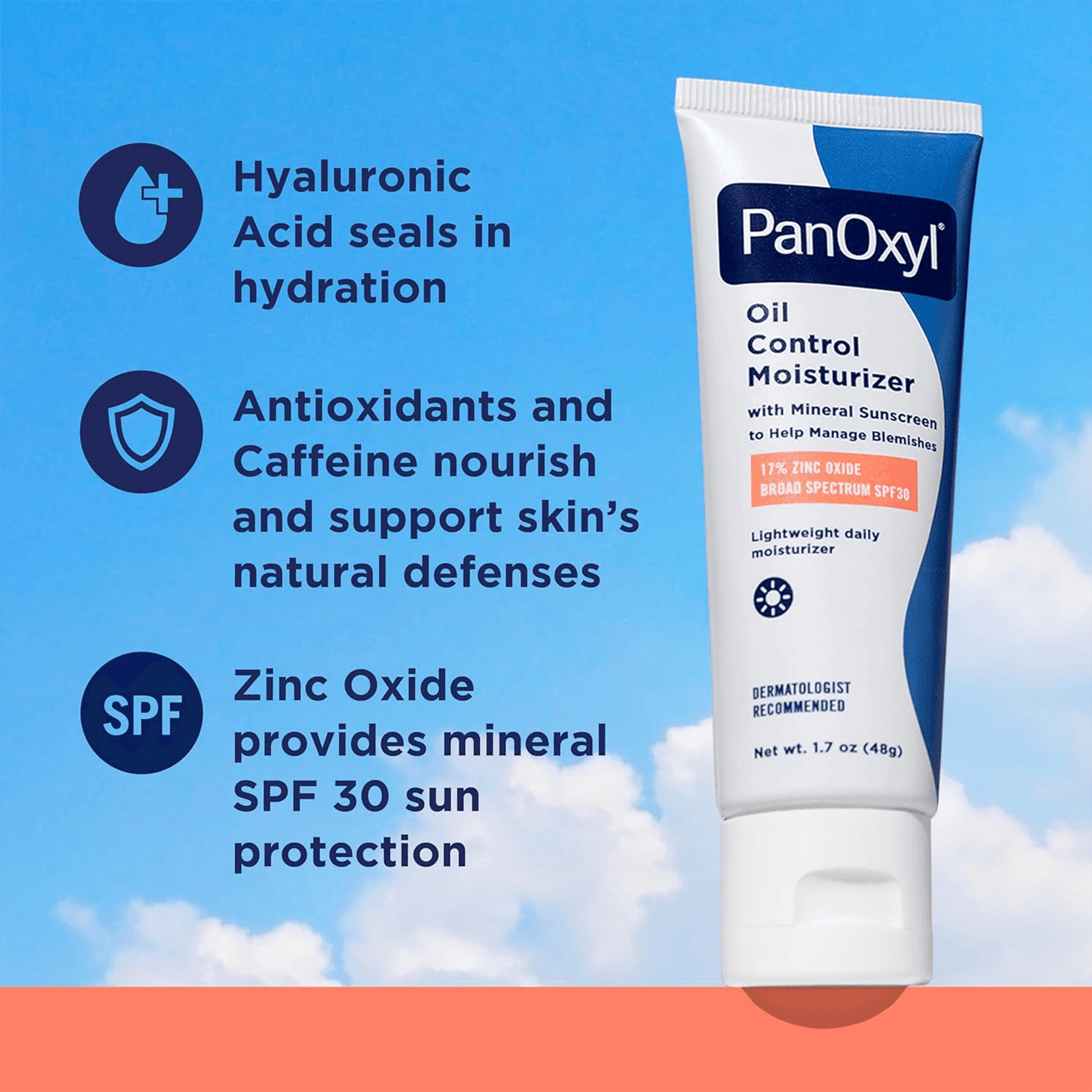 PanOxylOilControlMoisturizer17%ZincOxideBroadSpectrumSPF301x48gr-DetailOne